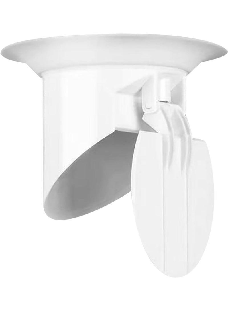 TERRIFI Floor Drain Cover, Anti-odor Floor Drain, No Filter Deodorant, Anti-clogging Backflow, for Bathroom Sink Stopper Replacement (1, White Floor Drain Backflow Preventer) - Image 1