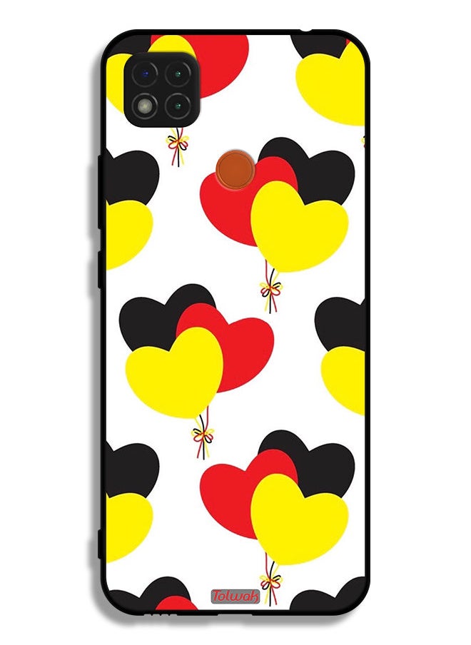 Tolwak Xiaomi Redmi 9C Protective Case Cover Three Hearts Bunch  - Image 2