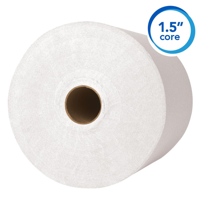 Scott Professional Essential Universal High-Capacity Hard Roll Paper Towels, Bulk (01005), Hardwound 1.5" Core, Absorbency Pockets, White (6 Rolls at 1,000' Each, 6,000'/Case) - Image 4