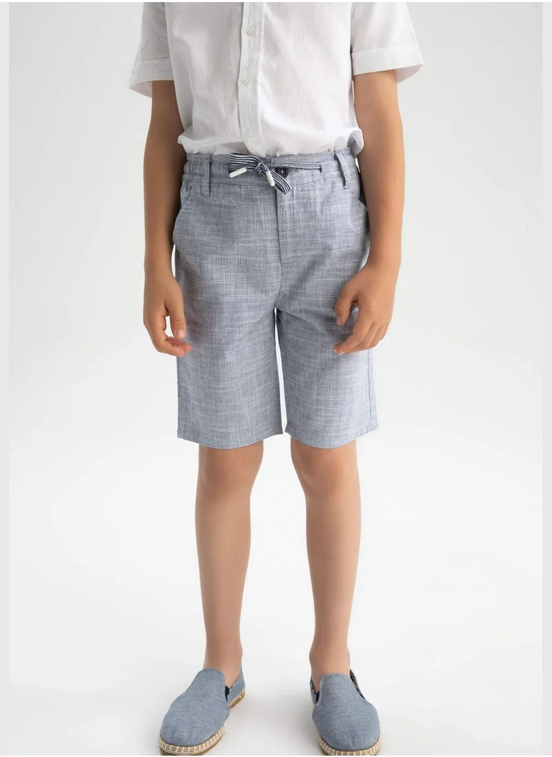 DeFacto Tie Waist Mini Bermuda Shorts