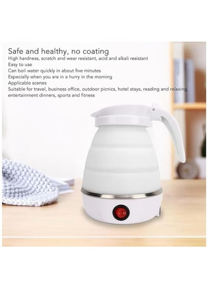 Denx Foldable kettle, Portable Foldable Electric Kettle for Travel Food Grade Silicone Electric Water Heater Collapses with Separable Power Cord Ideal for Hiking Camping and indoor - Image 4