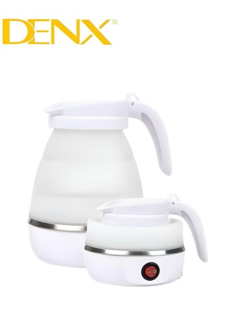 Denx Foldable kettle, Portable Foldable Electric Kettle for Travel Food Grade Silicone Electric Water Heater Collapses with Separable Power Cord Ideal for Hiking Camping and indoor - Image 3