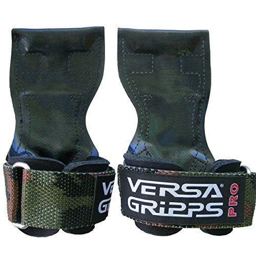 Versa Gripps Pro Made in USA Wrist Straps for Weightlifting Alternative Best Training Accessory SM Camo - Image 1