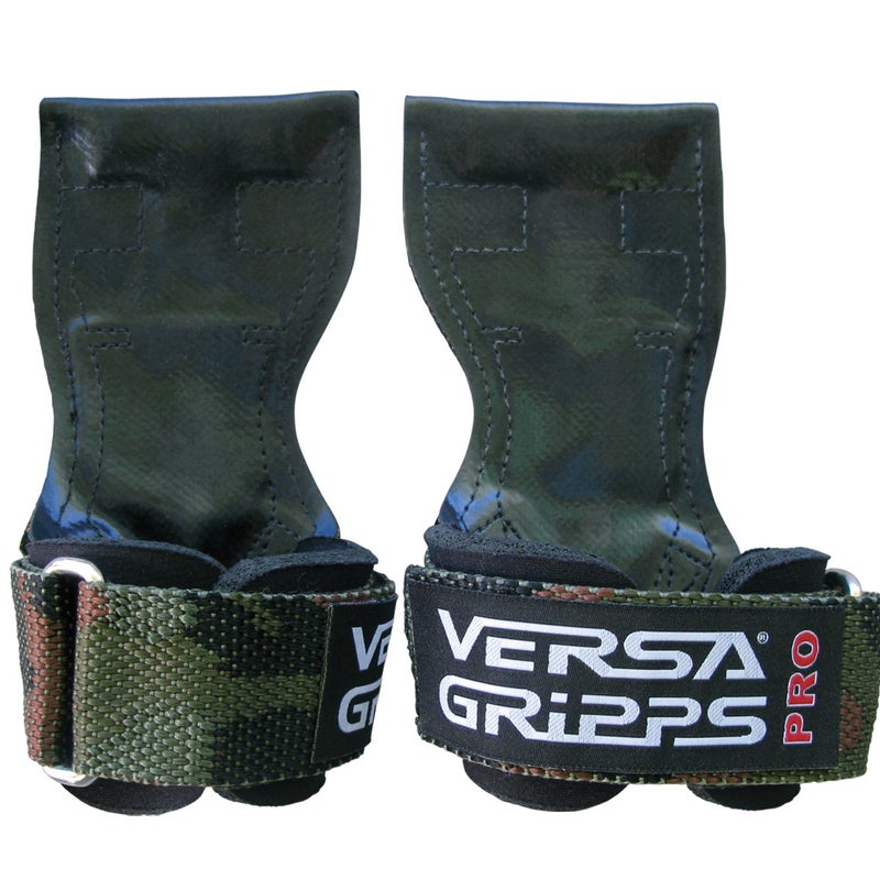 Versa Gripps Pro Made in USA Wrist Straps for Weightlifting Alternative Best Training Accessory SM Camo - Image 2