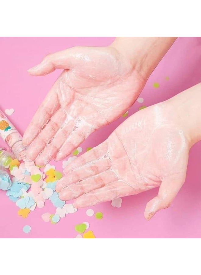 FLOWER Portable Disposable Hand Soap Flakes, Small Scented Flakes with Storage Box, Foaming Paper Soap Sheets for Travel and Outdoor Hand Washing - Multicolor - Image 3