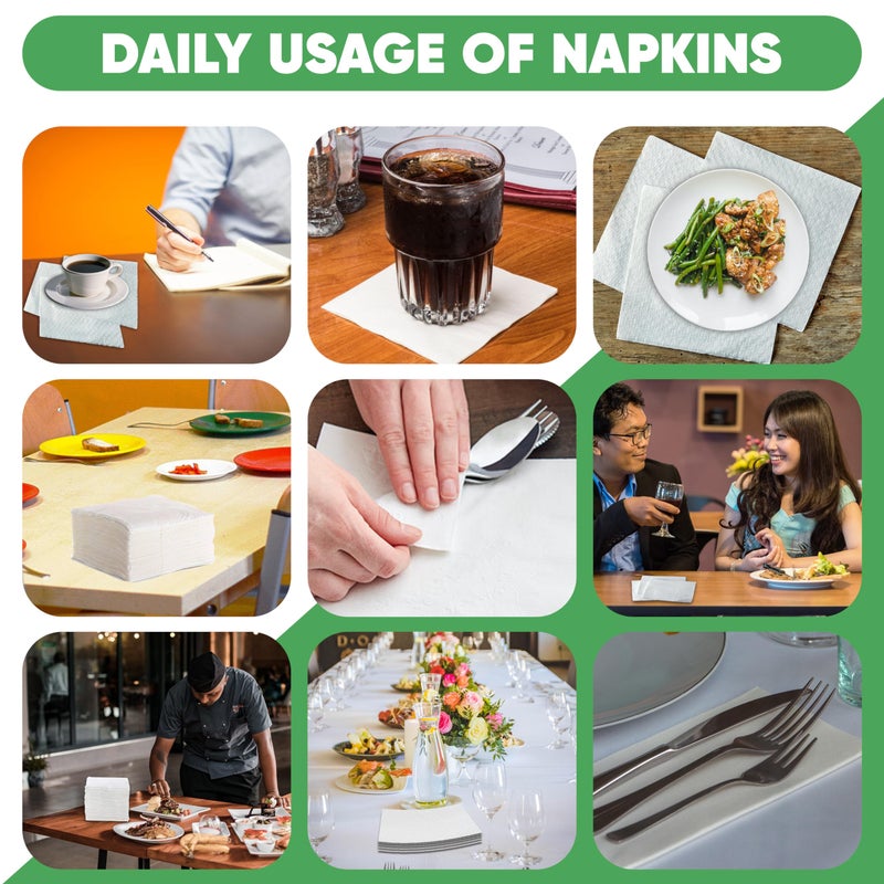 Perfect Stix Elegant Lunch Napkin 500 Lunch Napkin 1 Ply  White  - Image 4