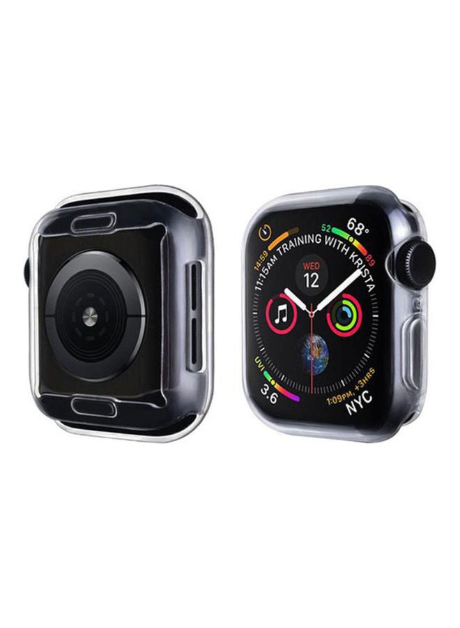NIBEMINENT Suitable Protective Case TPU For Apple Watch 6 44MM Clear  - Image 1