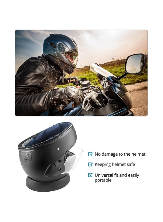 LAMAY Portable Motorcycle Helmet Stand Helmet Support Helmet Service Pad Helmet Donut Ring for Motorcycle Dirtbike ATV Scooter and Snowmobile Helmet - Image 2