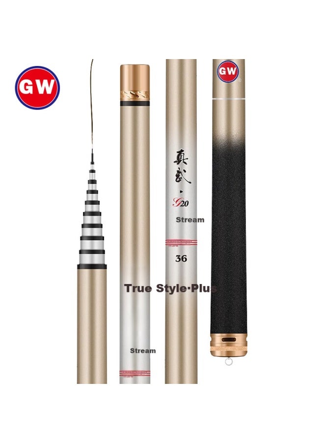 Gw 2.7m Zhenwu G20 Ultra Short Section Fishing Rod Hand Rod Super Light Super Hard Fishing Rod Stream Rod Fishing Rod Fishing Rod Fishing Tackle - Image 1