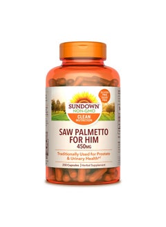 Sundown Saw Palmetto 450 Mg 250 Capsules  - Image 2