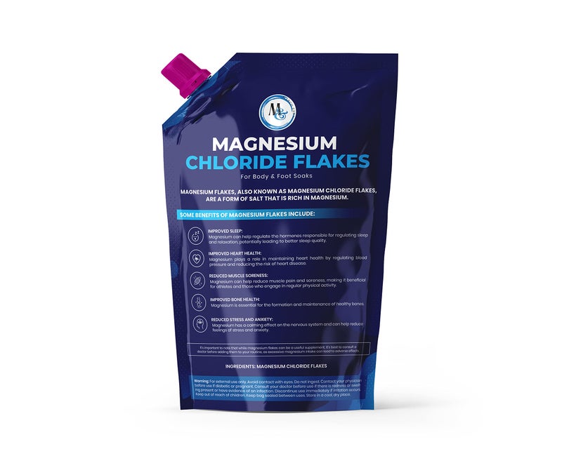 MARCO ESRA Dead Sea Magnesium Flakes Bath Salts - Superior Alternative to Epsom Salt - Premium Mineral Supplements for Muscle Relief, Aches - Raw and Pure Sourced Natural Salts, Relaxing Bath Foot Soak (5 Lb.) - Image 2