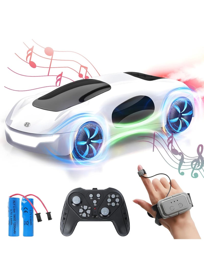 سيارة سباق RC هدية مثالية للأطفال: تحكم مزدوج (ريموت كنترول + إيماءات) - دفع رباعي (4WD) - قيادة 360° - بطاريات مزدوجة لوقت لعب أطول - Image 1