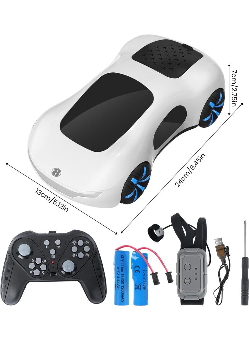 سيارة سباق RC هدية مثالية للأطفال: تحكم مزدوج (ريموت كنترول + إيماءات) - دفع رباعي (4WD) - قيادة 360° - بطاريات مزدوجة لوقت لعب أطول - Image 2