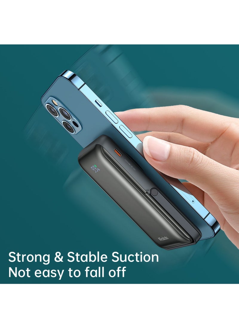 Mcdodo - MC-069 Digital Magnetic Display PD 20W Power Bank 10000mAh with Phone Stander, Grey - Image 1