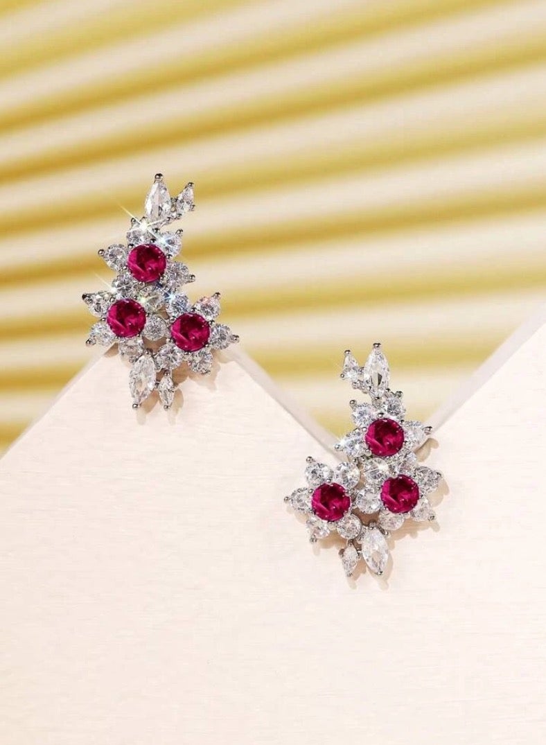 إيكوال حلق أذن نسائي صغير جداً بتصميم أنيق وعالي الجودة مرصع بالزركون - Image 2