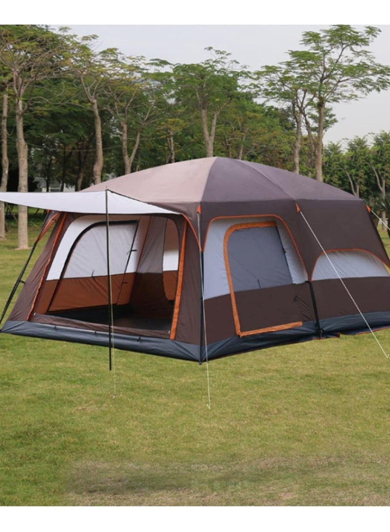 DubaiGallery Camping Equipment Outdoor Two-bedroom Single Multi-person Double Deck Camping Tent Wind and Water Resistance Outdoor Play Tent - Image 2