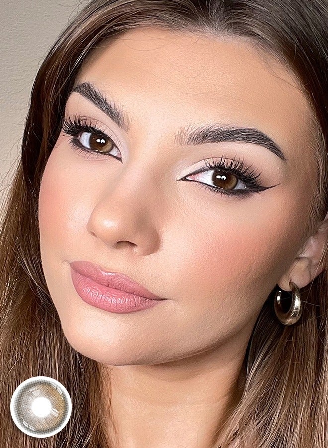 سيدة جديدة عدسات لاصقة ملونة بنية من فريش ليدي للاستخدام السنوي - Image 3