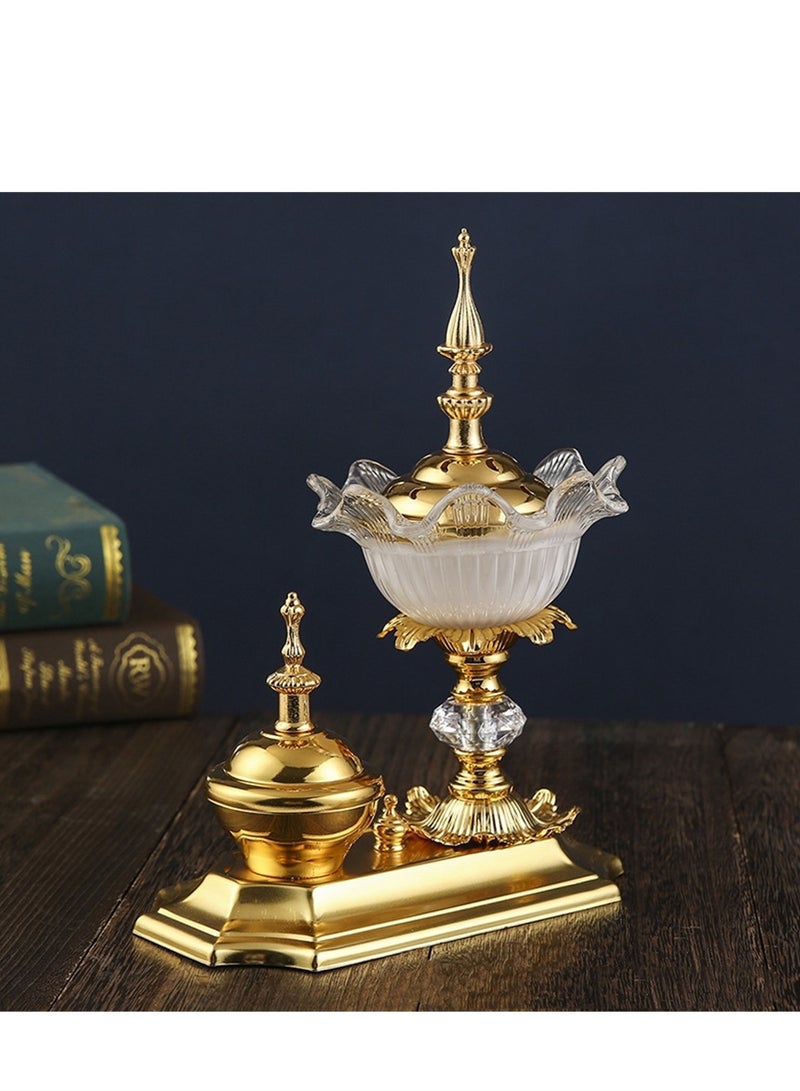 Incense burner two-piece set Middle Eastern crystal spice jar home decoration party home decoration - Image 5