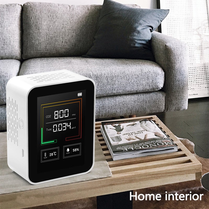 Intelligent Big Screen CO2 TVOC Temperature Humidity Multipurpose Detect Tool Portable Testing Instrument Household - Image 5