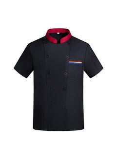 NIBEMINENT Professional Short Sleeve Chef Jacket for Food Service Industry Restaurant Uniform Chef Uniform Chef Coat  - Image 1