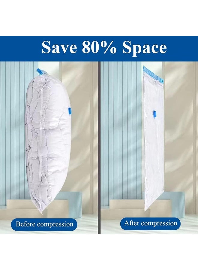 MOMENT 6 Pack Vacuum Storage Bags, Space Saver Bags With Suction Pump, Vacuum Sealer Bags For Store Clothing, Comforters, Blankets, And Other Bedding - Image 2