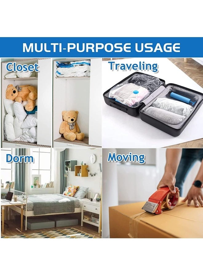 MOMENT 6 Pack Vacuum Storage Bags, Space Saver Bags With Suction Pump, Vacuum Sealer Bags For Store Clothing, Comforters, Blankets, And Other Bedding - Image 3