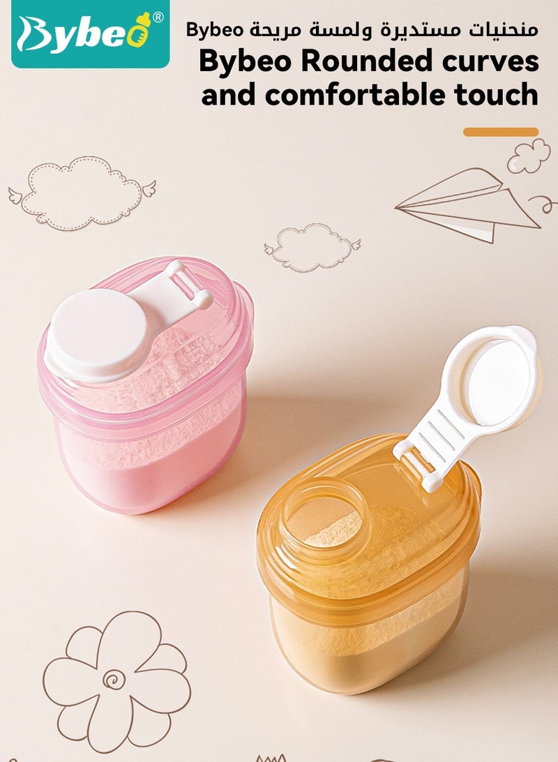 بيبو موزع حليب الأطفال 6 قطع، موزع مسحوق حليب محمول، حاوية تخزين طعام الأطفال أثناء السفر، حاوية تخزين وجبات خفيفة مانعة للتسرب، خالية من مادة BPA - Image 5