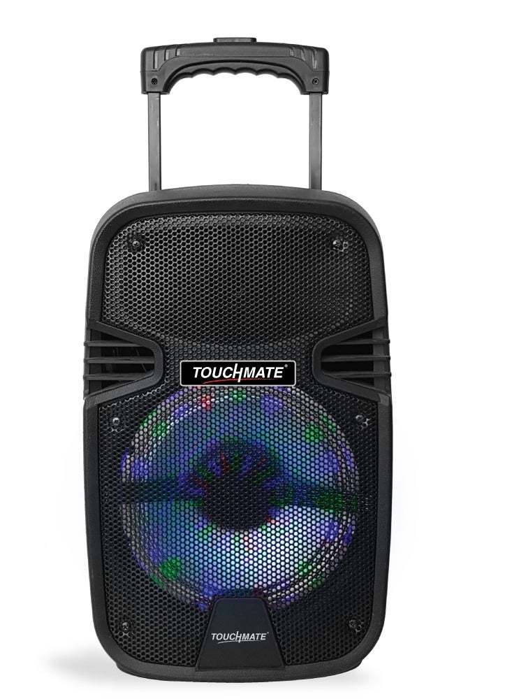 TOUCHMATE Karaoke Party Trolley Speaker with Wireless Mic, USB, SD, FM, LED & Bluetooth - Image 2