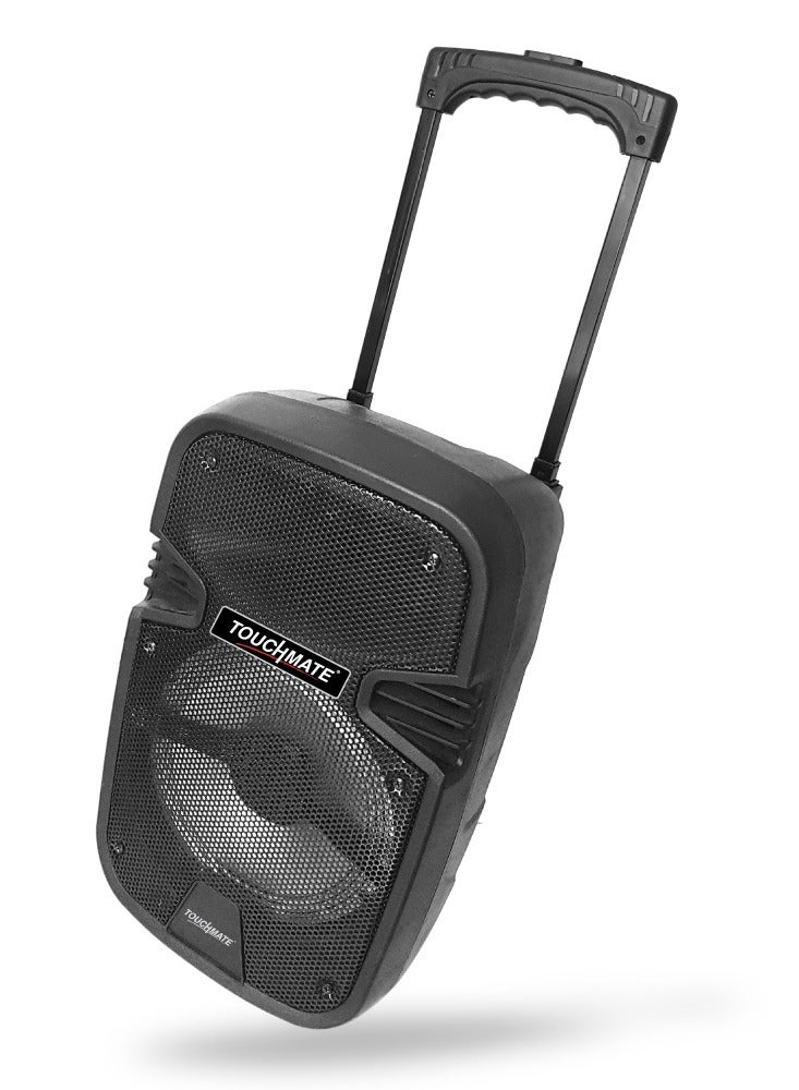 TOUCHMATE Karaoke Party Trolley Speaker with Wireless Mic, USB, SD, FM, LED & Bluetooth - Image 4