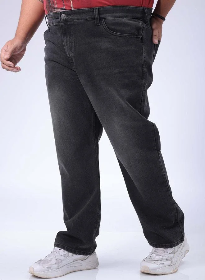تايك تو جينز بمقاس كبير بقصة مستقيمة