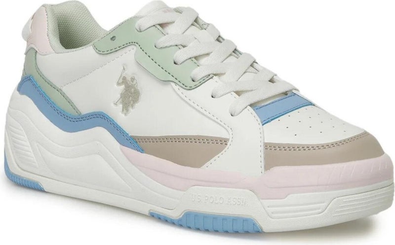 U.S. Polo Assn. Judy Wmn 4fx Women's Beige-Pink-Blue Sneakers  - Image 1
