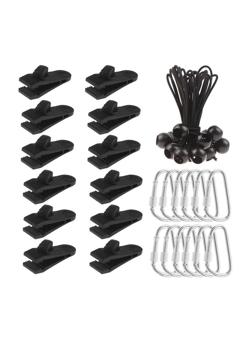 Y&D Heavy Duty Tarp Clip with Tighten Lock Grip Thumb Screw Tent for Outdoors Camping Holding Up Tarp Canopy Sun Shade Car Cover Boat Cover - Image 1