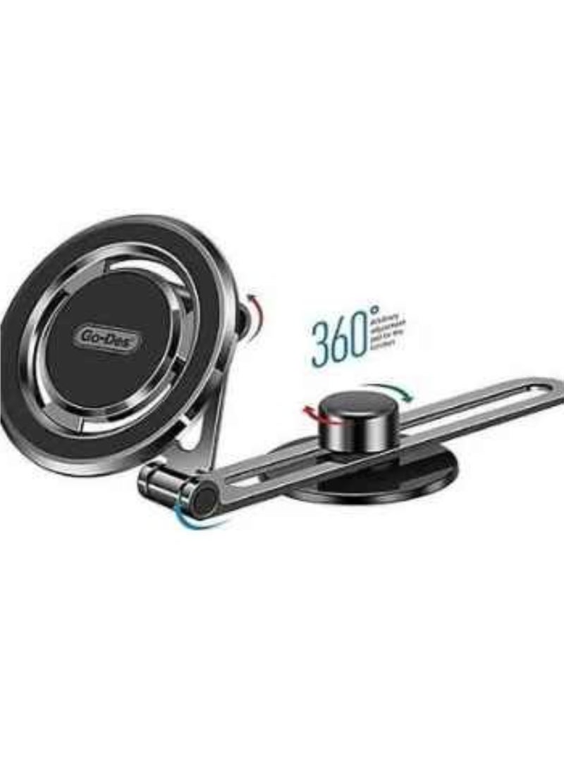 GO-DES 360° Rotation Super Magnetic Mobile Phone Car Holder for All Mobiles - Image 1