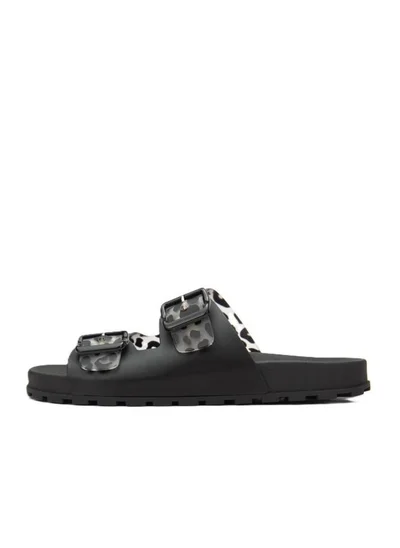 Voices Folk Women'S Birken Style Sandal With Adjustable Strap - Black