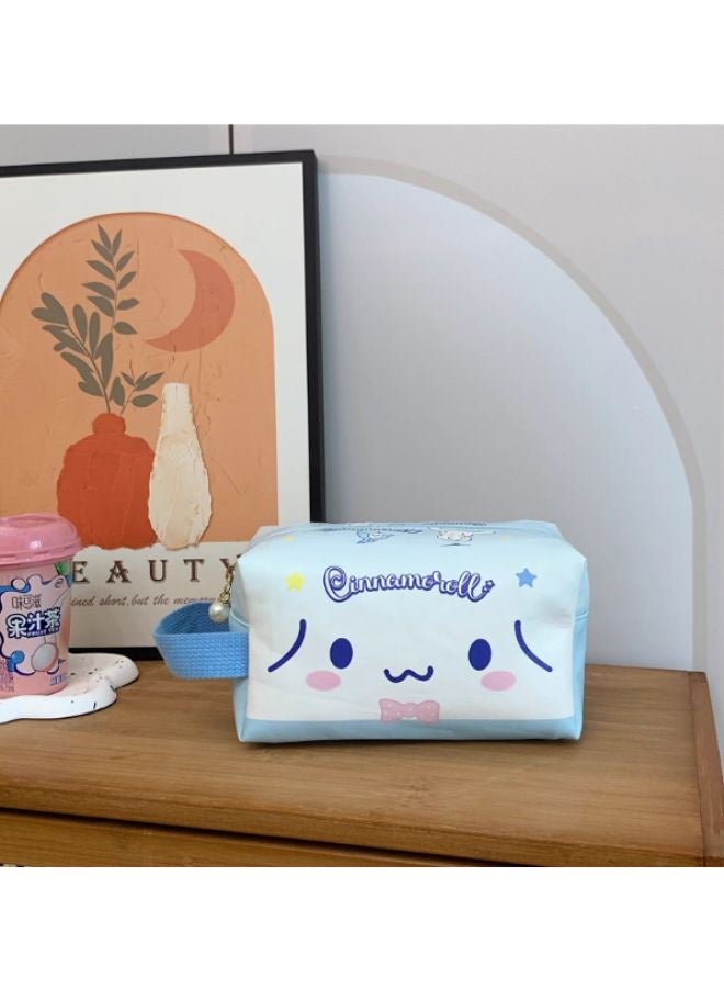Sanrio Cinnamoroll Zipper Pouch Bag – Cute Blue Sanrio Design with Handle – Multipurpose, Lightweight & Durable - Image 2