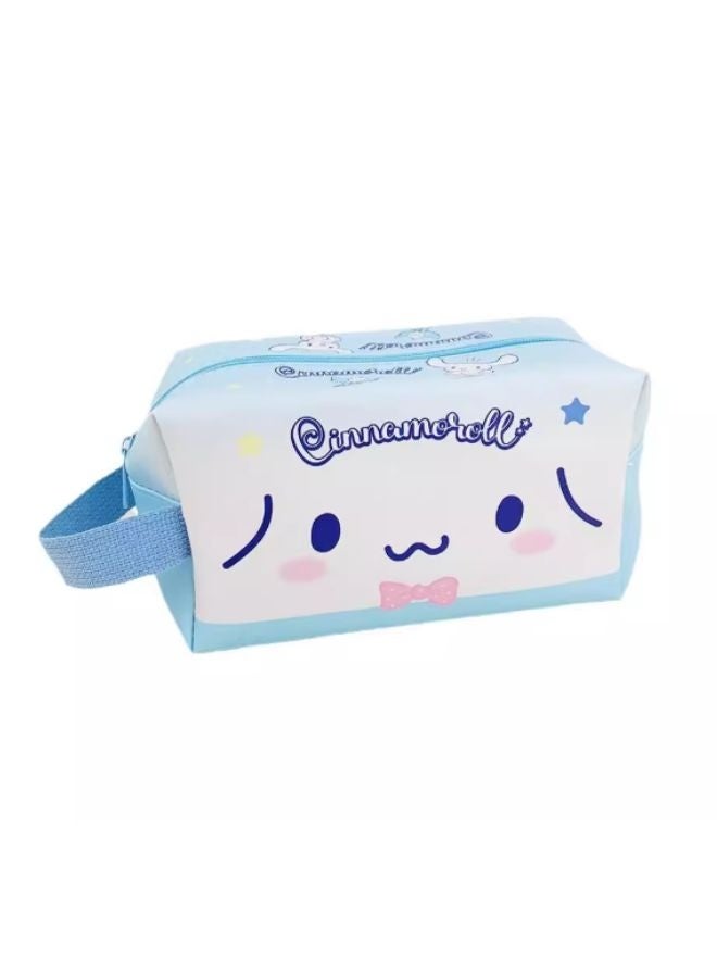 Sanrio Cinnamoroll Zipper Pouch Bag – Cute Blue Sanrio Design with Handle – Multipurpose, Lightweight & Durable - Image 1