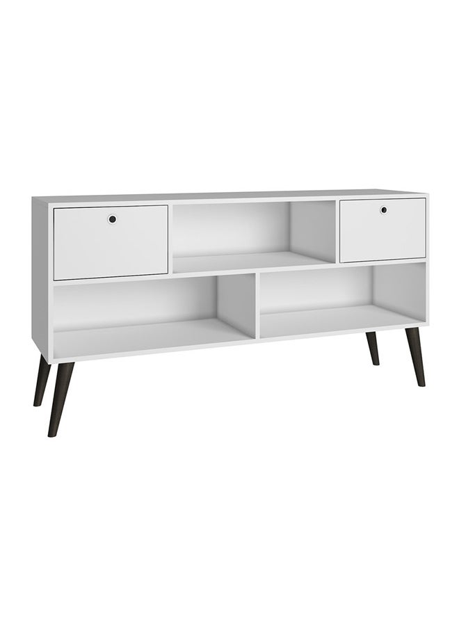 Home Box Wooden TV Table With Storage  - Mdp 15Mm Color White 35 x 135 x 69.5 cm  - Image 3
