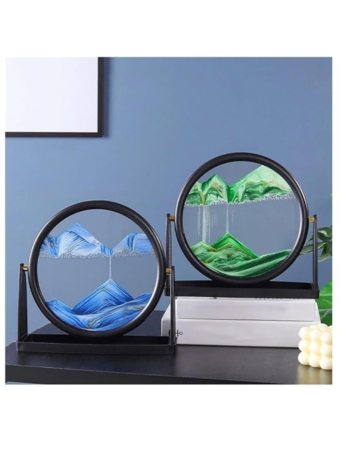 The 3D animated sand clock has a unique decorative design that adds a touch of elegance and luxury to your home