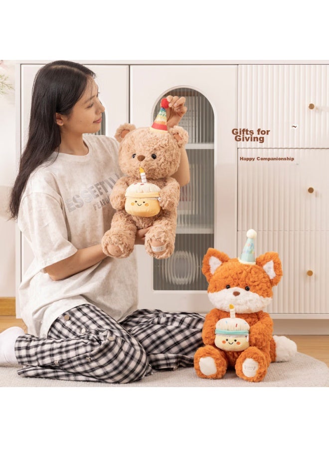 Weltston Teddy Bear Plush Toy Doll Stuffed Animal Pillow Birthday Christmas Gift, 30cm Birthday Party Bear - Image 3