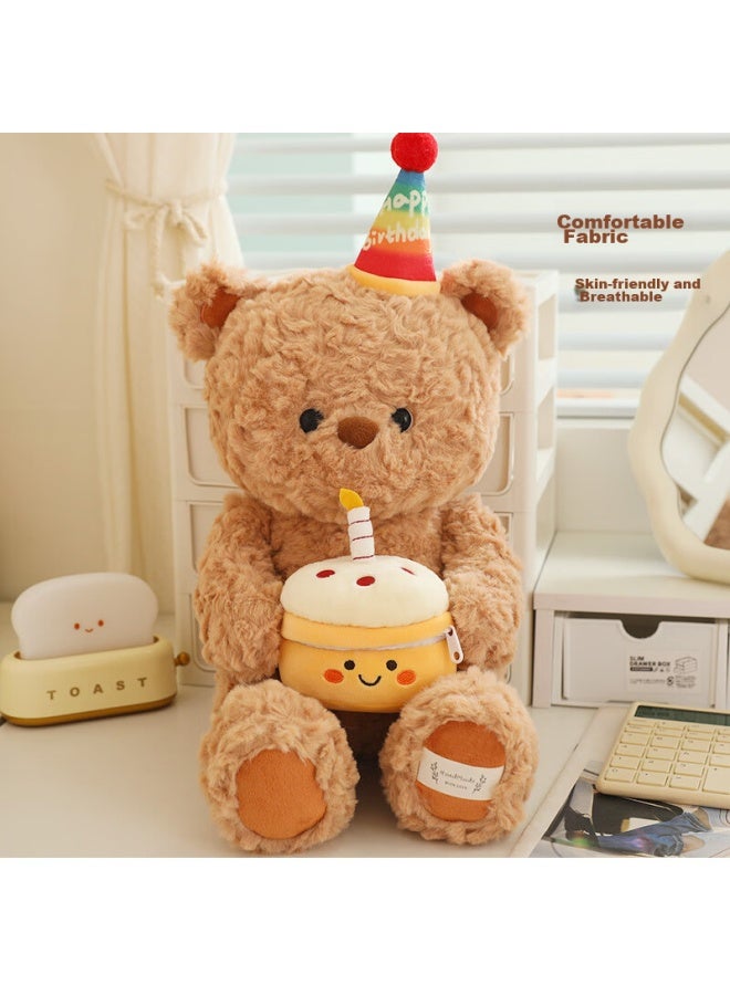 Weltston Teddy Bear Plush Toy Doll Stuffed Animal Pillow Birthday Christmas Gift, 30cm Birthday Party Bear - Image 4