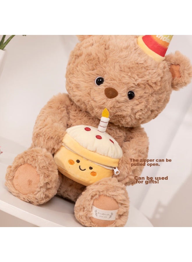 Weltston Teddy Bear Plush Toy Doll Stuffed Animal Pillow Birthday Christmas Gift, 30cm Birthday Party Bear - Image 5