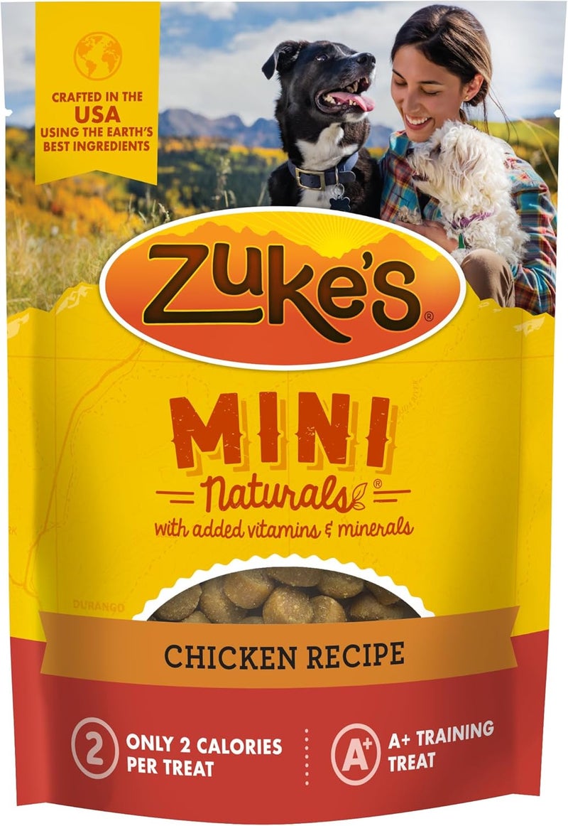 Zuke's Zuke’s Mini Naturals Dog Training Treats for Dogs, Pet Treats Made with Real Chicken, 16 oz - Image 1