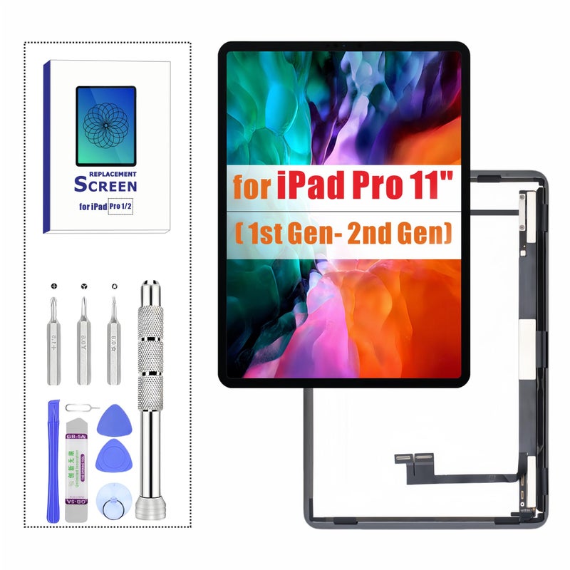 ZTR Screen Replacement for iPad Pro 11 1st Gen 20182nd Gen 2020 LCD Display Digitizer Touch Screen Assembly with Repair Tools 11 inchA1980 A2013 A1934 A1979 A2068 A2230 A2228 A2231 - Image 2