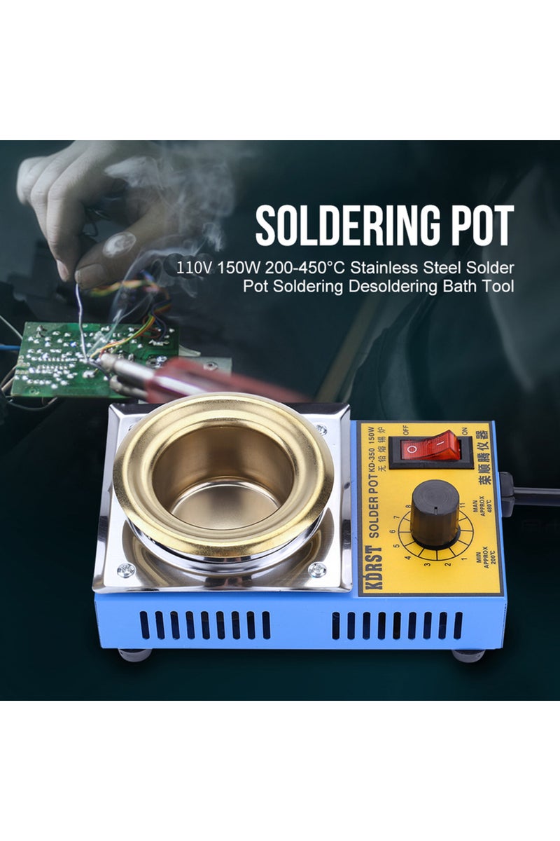 erorex Solder Pot Tin Melting Furnace 150W Lead free Solder Pot Soldering Desoldering Bath Titanium Plat... - Image 1