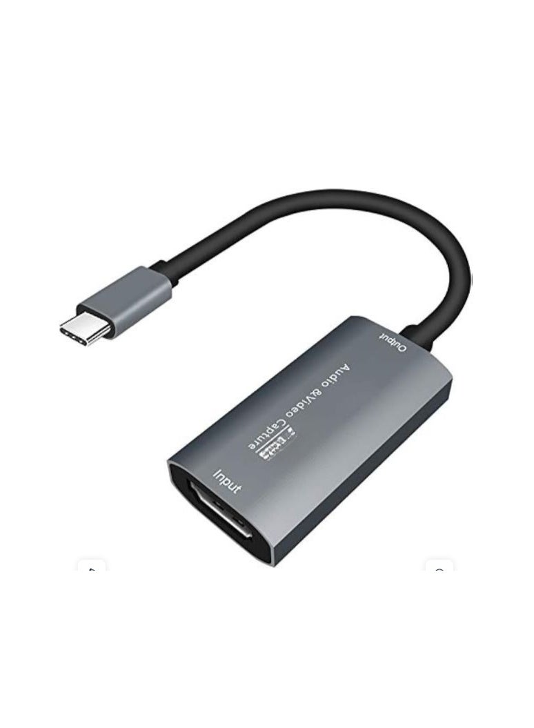 4K HDMI to USB-C Video Capture Card for Live Streaming and Gaming – High-Definition 1080P DSLR and Action Camera Interface - Image 1