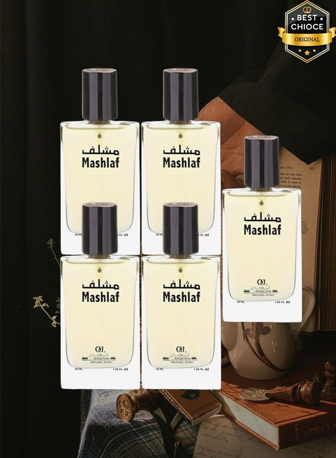 Banafa 5 Pieces Mashlaf Perfume For Men 40ml EDT - Image 1