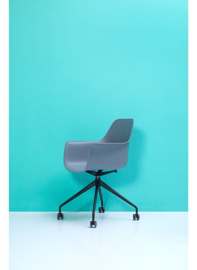 Generic Multi-Purpose Chair Blue Seat and Back for Office and Home Use  - Image 4