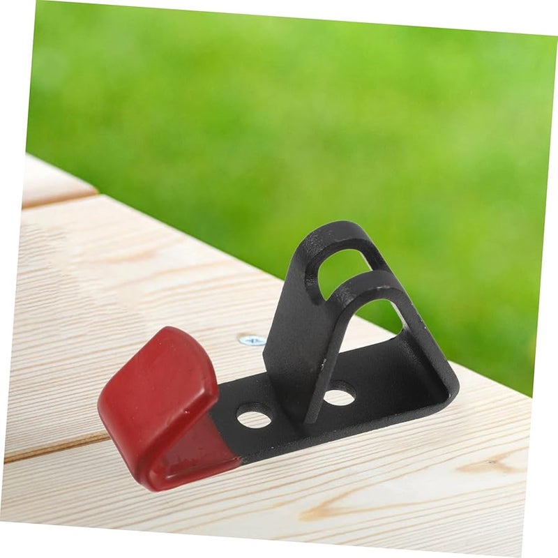 خطافات ثقيلة سوداء لحافة عجلة لعرض إطارات السيارات على الحائط في ورشة إصلاح السيارات - Image 5