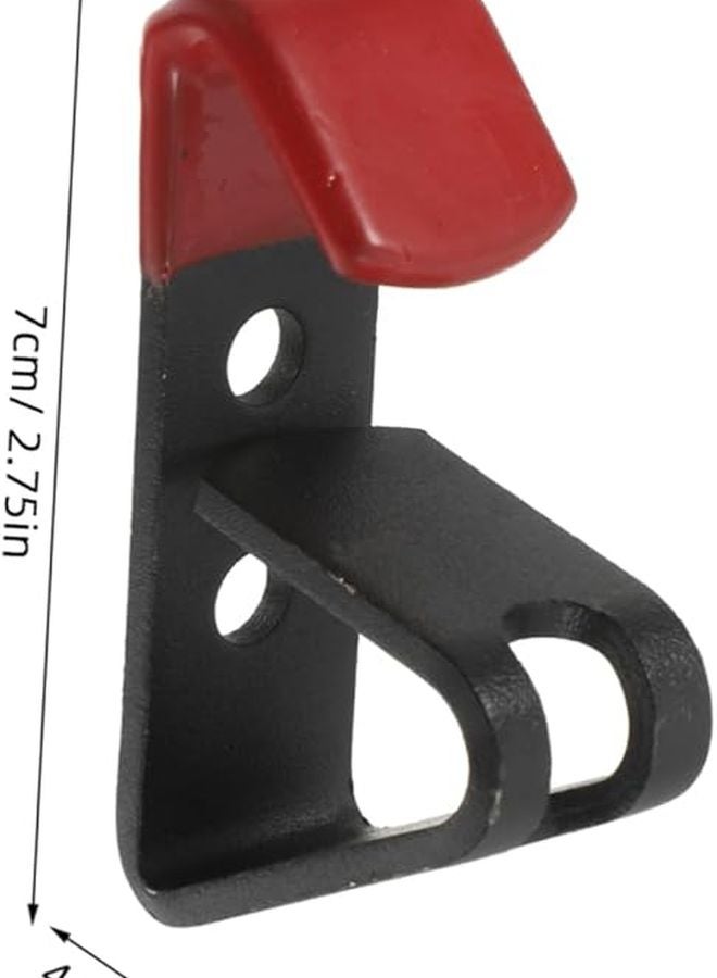 خطافات ثقيلة سوداء لحافة عجلة لعرض إطارات السيارات على الحائط في ورشة إصلاح السيارات - Image 3