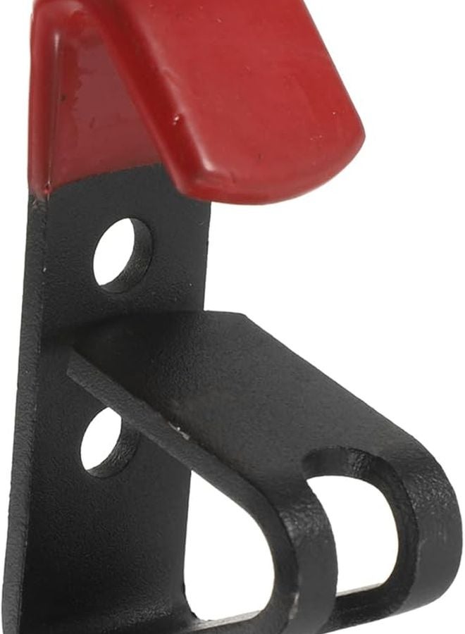 خطافات ثقيلة سوداء لحافة عجلة لعرض إطارات السيارات على الحائط في ورشة إصلاح السيارات - Image 2